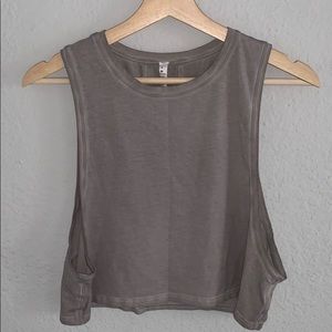Lululemon Muscle Love crop in French Clay